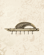 Stylish Flute Design Metal Key Organizer for Wall