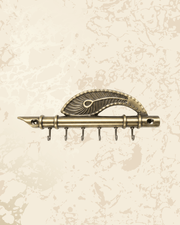 Stylish Flute Design Metal Key Organizer for Wall