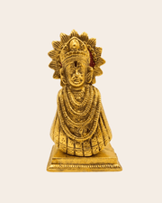 Khatu Shyam Baba Brass Murti – Traditional Handmade Idol for Home & Puja