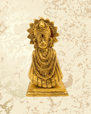 Khatu Shyam Baba Brass Murti – Traditional Handmade Idol for Home & Puja