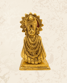 Khatu Shyam Baba Brass Murti – Traditional Handmade Idol for Home & Puja