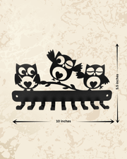 handcrafted-owl-family-metal-key-hanging-stand